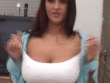 brunette showing off her perfect boobs_6022f3aab2835.gif