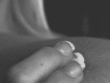 Close Up Video of Tiny Cowed Nipple Touching…_61966e374f6a1.gif