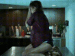 Crazy Girl Performed Sexy Dance on the Table_61967a977d8af.gif