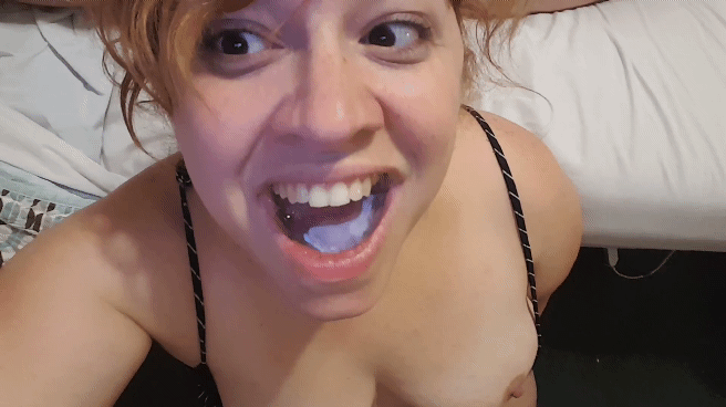 Slut Is So Happy to Have a Big Mouthful of Cum_619d5a36cad43.gif